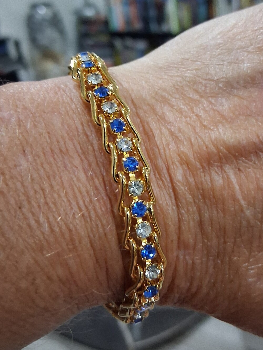 Gold Plated CZ Tennis Bracelet 7.5"